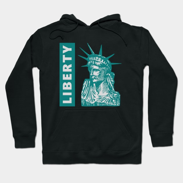 Statue of Liberty Green Hoodie by felixbunny